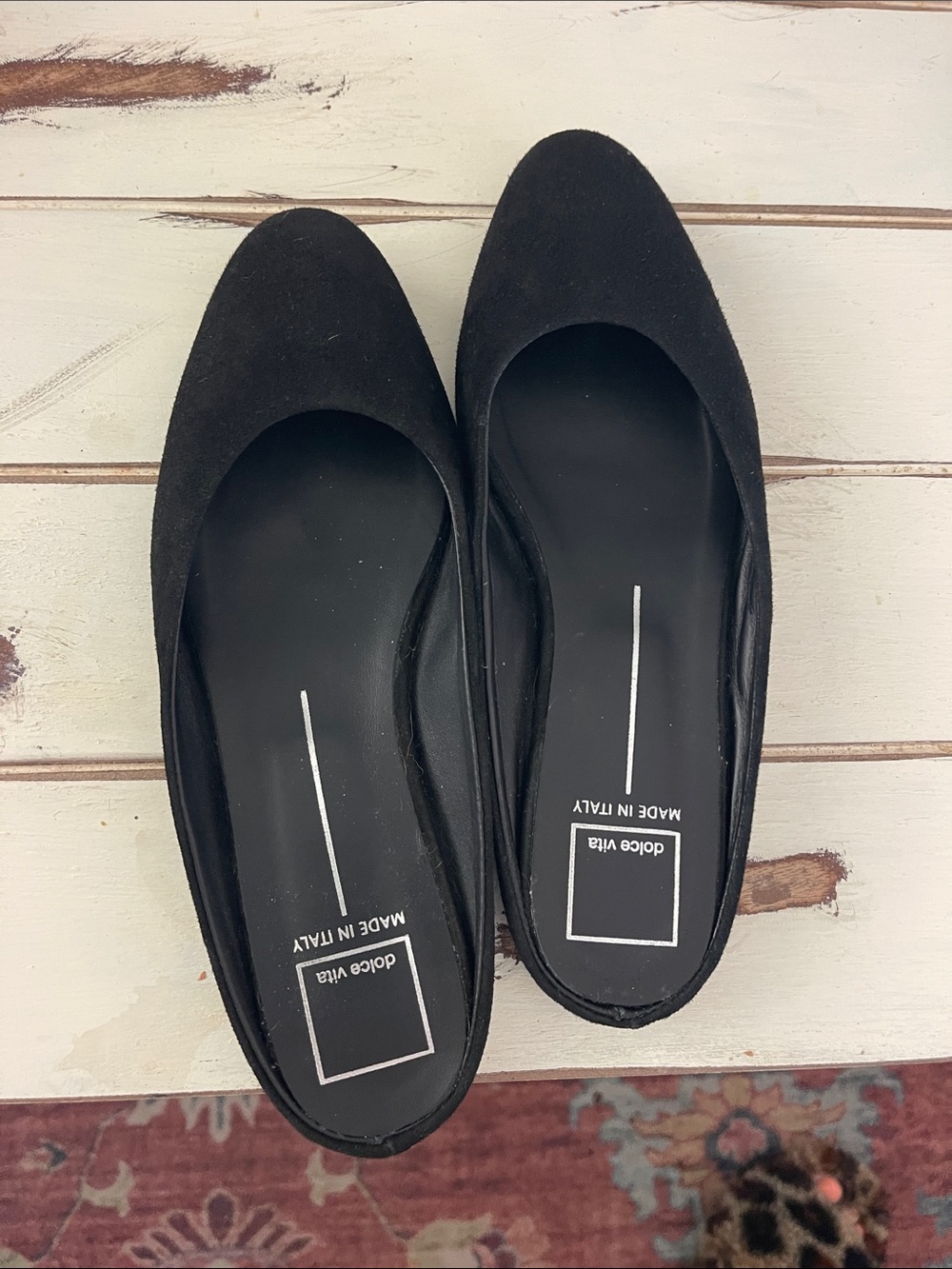 Dolce Vita Black Suede Flats